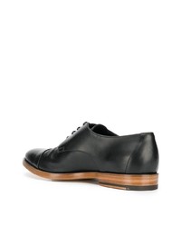 schwarze Leder Derby Schuhe von Santoni