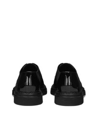 schwarze Leder Derby Schuhe von Dolce & Gabbana