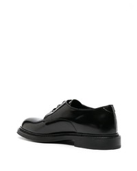 schwarze Leder Derby Schuhe von Emporio Armani