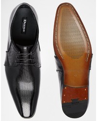 schwarze Leder Derby Schuhe von Dune