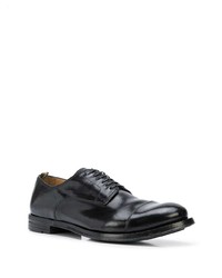 schwarze Leder Derby Schuhe von Officine Creative