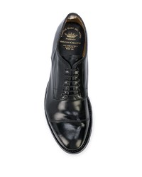 schwarze Leder Derby Schuhe von Officine Creative