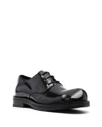 schwarze Leder Derby Schuhe von Acne Studios