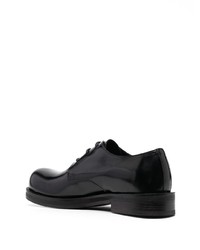 schwarze Leder Derby Schuhe von Acne Studios