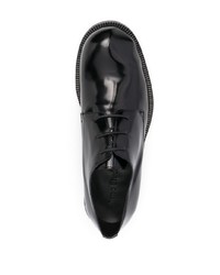 schwarze Leder Derby Schuhe von Acne Studios