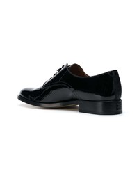 schwarze Leder Derby Schuhe von Givenchy