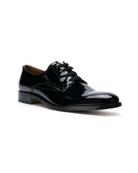 schwarze Leder Derby Schuhe von Givenchy