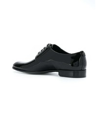 schwarze Leder Derby Schuhe von Dolce & Gabbana