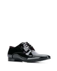 schwarze Leder Derby Schuhe von Dolce & Gabbana