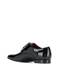 schwarze Leder Derby Schuhe von Dolce & Gabbana