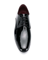 schwarze Leder Derby Schuhe von Dolce & Gabbana