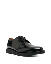 schwarze Leder Derby Schuhe von Common Projects