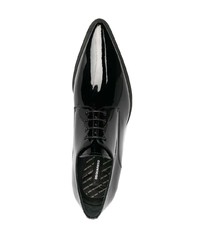 schwarze Leder Derby Schuhe von DSQUARED2