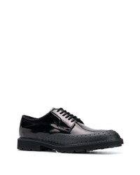 schwarze Leder Derby Schuhe von Tod's