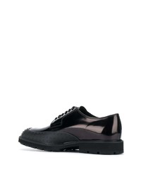 schwarze Leder Derby Schuhe von Tod's