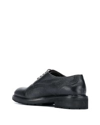 schwarze Leder Derby Schuhe von Ermenegildo Zegna