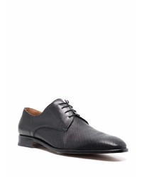 schwarze Leder Derby Schuhe von Corneliani