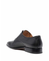 schwarze Leder Derby Schuhe von Corneliani