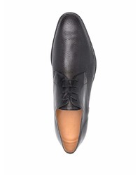 schwarze Leder Derby Schuhe von Corneliani