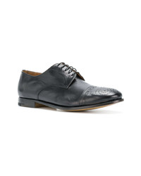 schwarze Leder Derby Schuhe von Premiata