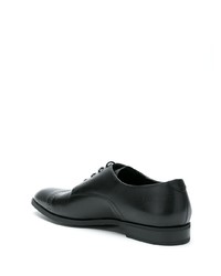 schwarze Leder Derby Schuhe von Emporio Armani