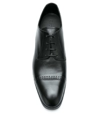 schwarze Leder Derby Schuhe von Emporio Armani