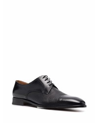 schwarze Leder Derby Schuhe von Corneliani