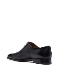 schwarze Leder Derby Schuhe von Corneliani