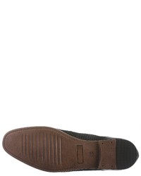 schwarze Leder Derby Schuhe von PETROLIO