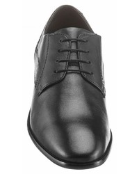 schwarze Leder Derby Schuhe von PETROLIO