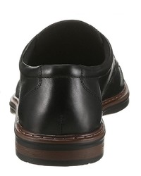 schwarze Leder Derby Schuhe von PETROLIO