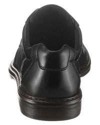 schwarze Leder Derby Schuhe von PETROLIO