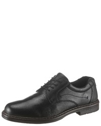 schwarze Leder Derby Schuhe von PETROLIO