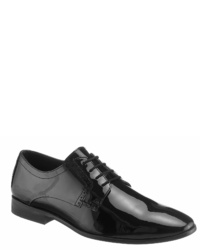 schwarze Leder Derby Schuhe von PETROLIO