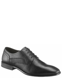 schwarze Leder Derby Schuhe von PETROLIO