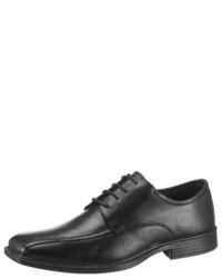schwarze Leder Derby Schuhe von PETROLIO