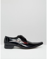 schwarze Leder Derby Schuhe von Jeffery West