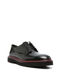 schwarze Leder Derby Schuhe von Paul Smith