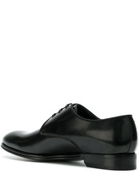 schwarze Leder Derby Schuhe von Dolce & Gabbana