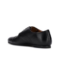 schwarze Leder Derby Schuhe von Bally