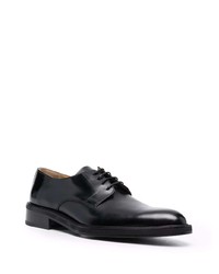 schwarze Leder Derby Schuhe von Ami Paris