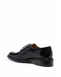 schwarze Leder Derby Schuhe von Ami Paris