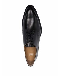 schwarze Leder Derby Schuhe von Ami Paris