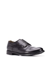 schwarze Leder Derby Schuhe von Officine Creative