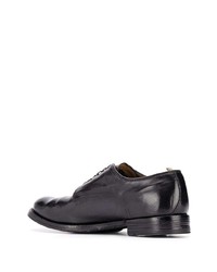 schwarze Leder Derby Schuhe von Officine Creative