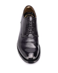 schwarze Leder Derby Schuhe von Officine Creative