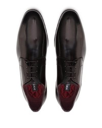 schwarze Leder Derby Schuhe von Dolce & Gabbana