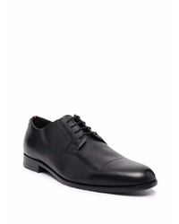 schwarze Leder Derby Schuhe von Hugo