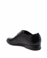 schwarze Leder Derby Schuhe von Hugo