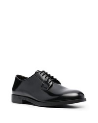 schwarze Leder Derby Schuhe von Fratelli Rossetti